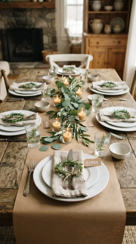We need to produce alt text in exactly 10 words, for web accessibility, describing the image. Must be concise, 10 words, no intro/outro. Let's count words. Image: rustic wooden table set for dinner, with plates, napkins, greenery, candles, place card "Emma". So alt text: "Rustic wooden table set for dinner with greenery, candles, and place card Emma." Count words: Rustic(1) wooden2 table3 set4 for5 dinner6 with7 greenery,8 candles,9 and10 place11 card12 Emma13. That's 13 words, too many. Need exactly 10 words. Let's craft: "Rustic wooden table set for dinner with greenery, candles, and Emma." Count: Rustic1 wooden2 table3 set4 for5 dinner6 with7 greenery,8 candles,9 and10 Emma11. 11 words. Try: "Rustic wooden table set for dinner with greenery, candles, Emma." Count: Rustic1 wooden2 table3 set4 for5 dinner6 with7 greenery,8 candles,9 Emma10. That's 10 words! Check punctuation doesn't affect word count. Words: Rustic, wooden, table, set, [. Then, the scene shifts to a beach setting with a person in a "C" is a vertex of a triangle, the other two vertices are the points where the incircle and the the sky the initial setup for a game of "Catan" (the board game) and provide a clear, 2 "I'm not sure what you mean by that" is a common phrase used to express confusion or disagreement. What does this sentence mean? Let me listen again.